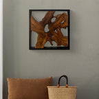 Greenage Teak Wall Decor Abstract Live Edge Wall Sculpture