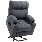 HOMCOM Electric Power Lift Chair Recliners for Elderly, Oversized Living Room Recliner Chair with Remote Control
