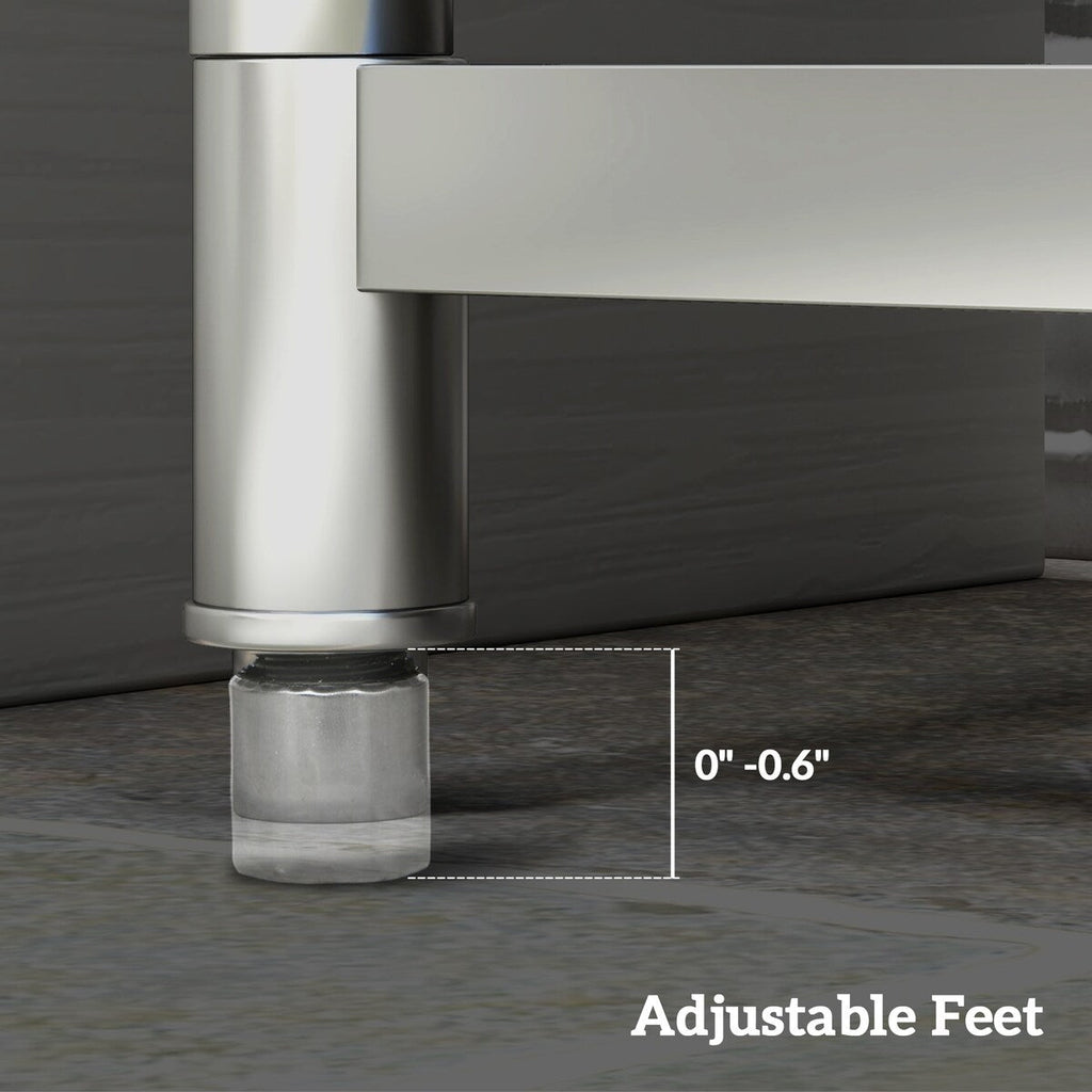 HOMCOM Outdoor Utility Sink, Deep Stainless Steel Sink, Free Standing Single Bowl Kitchen Sink, 39 Inch - 39 Inch