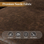 HOOOWOOO Mid-Century 3-Seat Upholstered Sofa with Wood Legs for Living Room