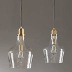 INK+IVY Auburn Bell Shaped Hanging Glass Pendant Light