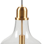 INK+IVY Auburn Bell Shaped Hanging Glass Pendant Light