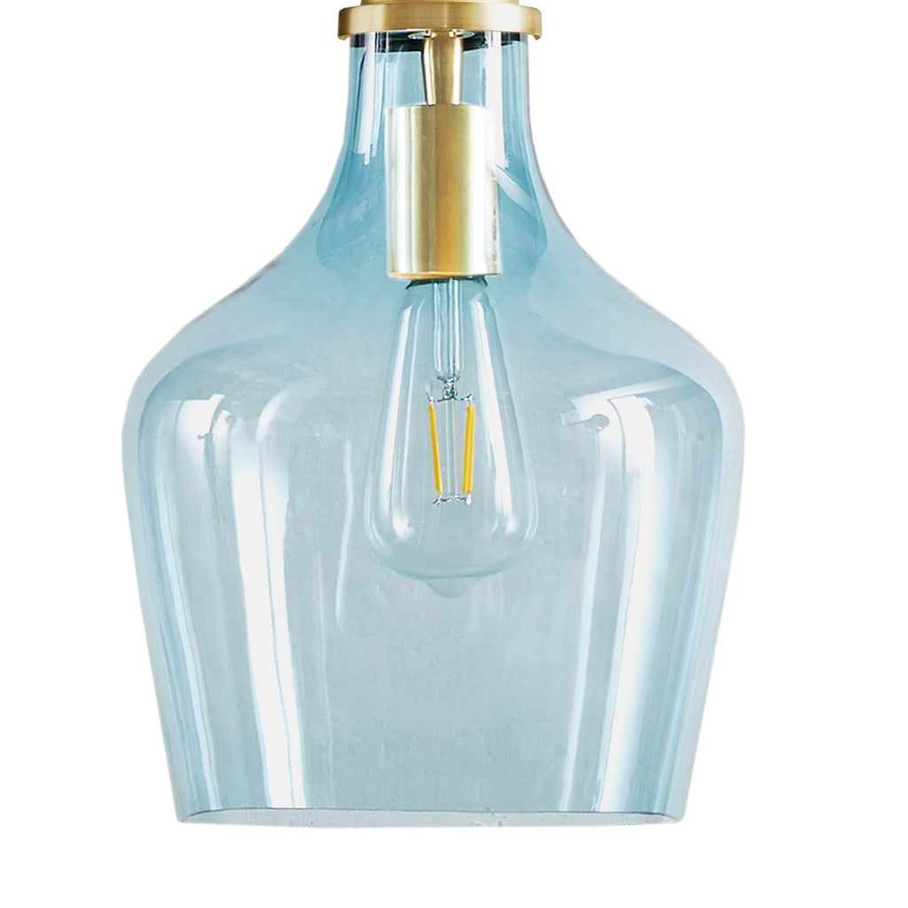 INK+IVY Auburn Bell Shaped Hanging Glass Pendant Light