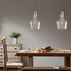 INK+IVY Auburn Bell Shaped Hanging Glass Pendant Light