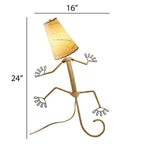 Eangee Handmade Gecko Wall Lamp Combo, Cocoa Leaves Shade, 16 x 7 x 24 in. - 16 x 7 x 24