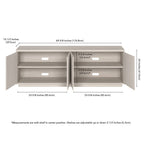 Hanson Rectangular TV Stand for TV's up to 75