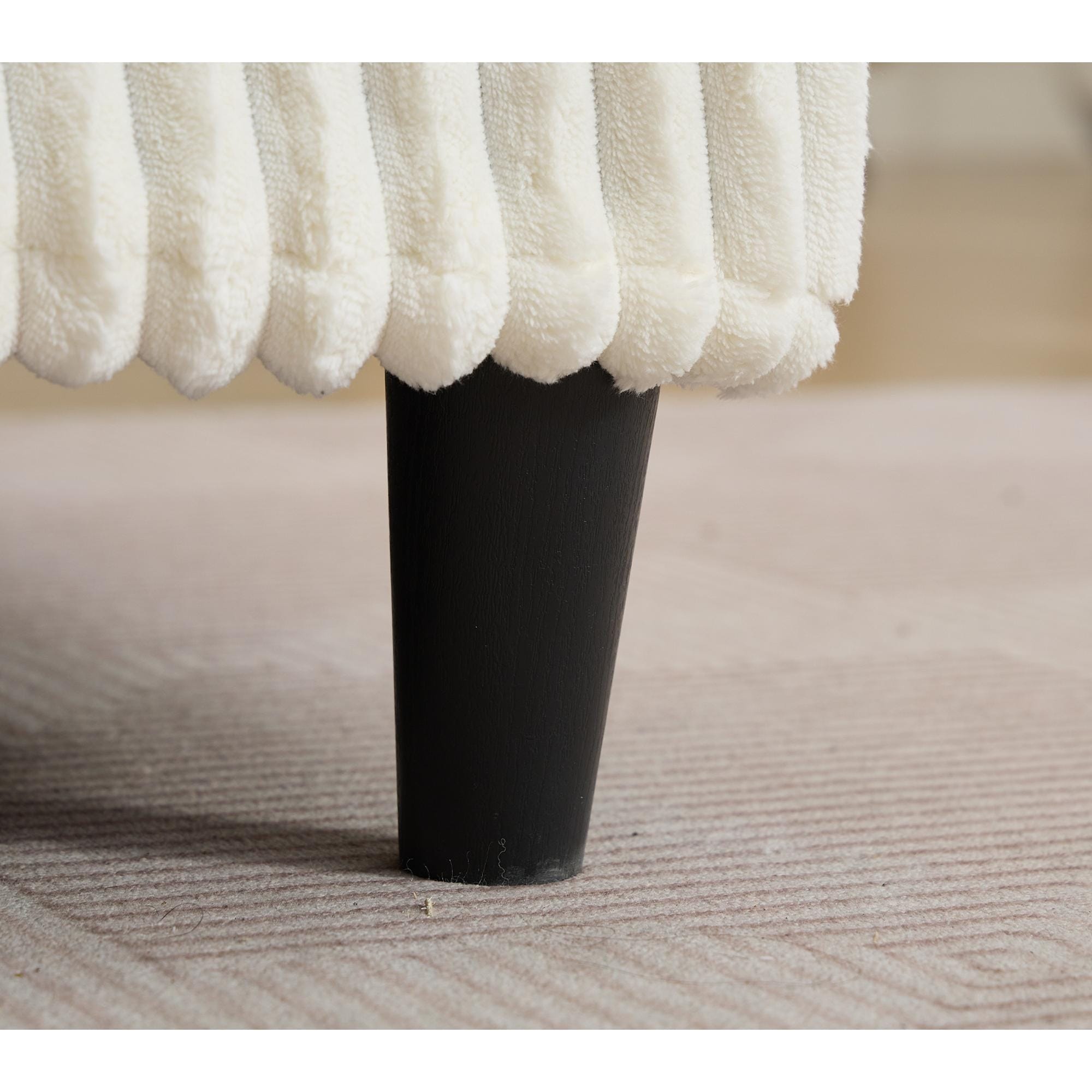 Harmonia 109 W Oversized Corduroy Sofa Bed, Deep Seat Double Lounge Chaise with 4 Pillows