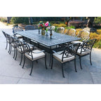 Manasquan 13-piece Gunmetal Aluminum Dining Set by Havenside Home