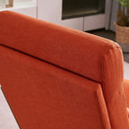 High Back Solid Wood Armrest Backrest Leisure Chair Accent Chair