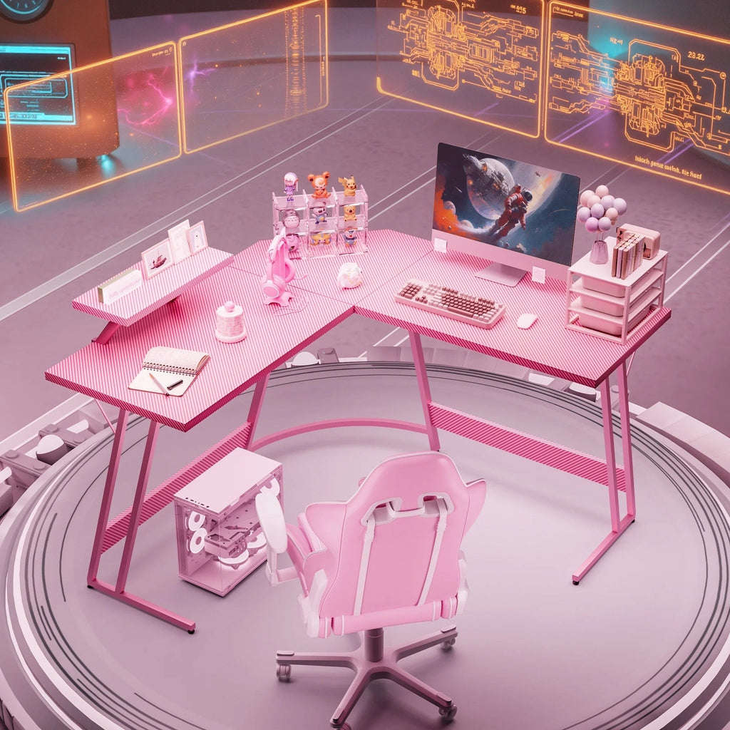 Homall L-Shaped Gaming Desk Computer Corner Desk Office Writing Desk