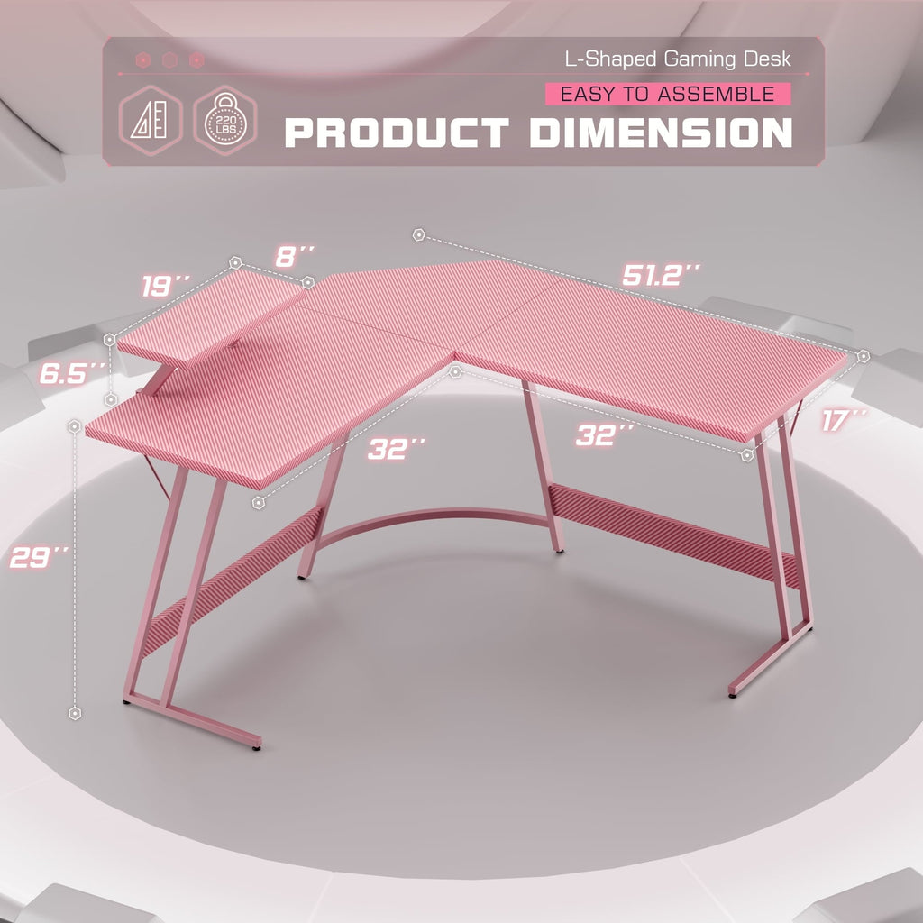 Homall L-Shaped Gaming Desk Computer Corner Desk Office Writing Desk