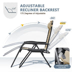 Homall Patio Zero Gravity Chair Lawn Lounge Chair with Pillow Set of 2