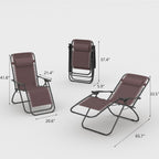 Homall Patio Zero Gravity Chair Lawn Lounge Chair with Pillow Set of 2