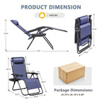 Homall Patio Zero Gravity Chair Lawn Lounge Chair with Pillow Set of 2