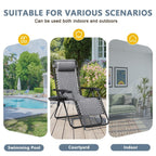 Homall Patio Zero Gravity Chair Lawn Lounge Chair with Pillow Set of 2