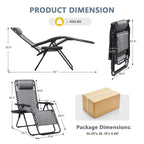 Homall Patio Zero Gravity Chair Lawn Lounge Chair with Pillow Set of 2