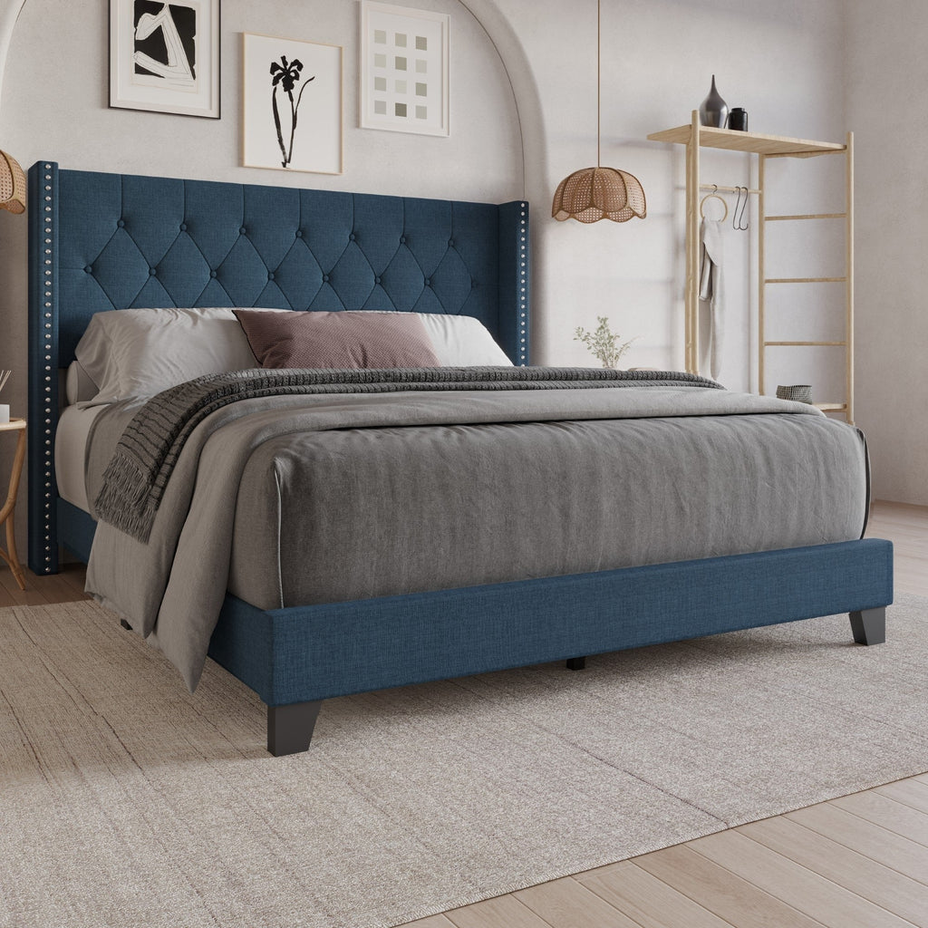 Homer Tufted Upholstered Panel Bed