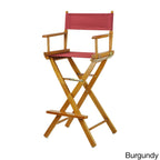 Honey Oak Frame 30-inch Director's Chair