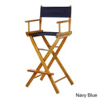 Honey Oak Frame 30-inch Director's Chair
