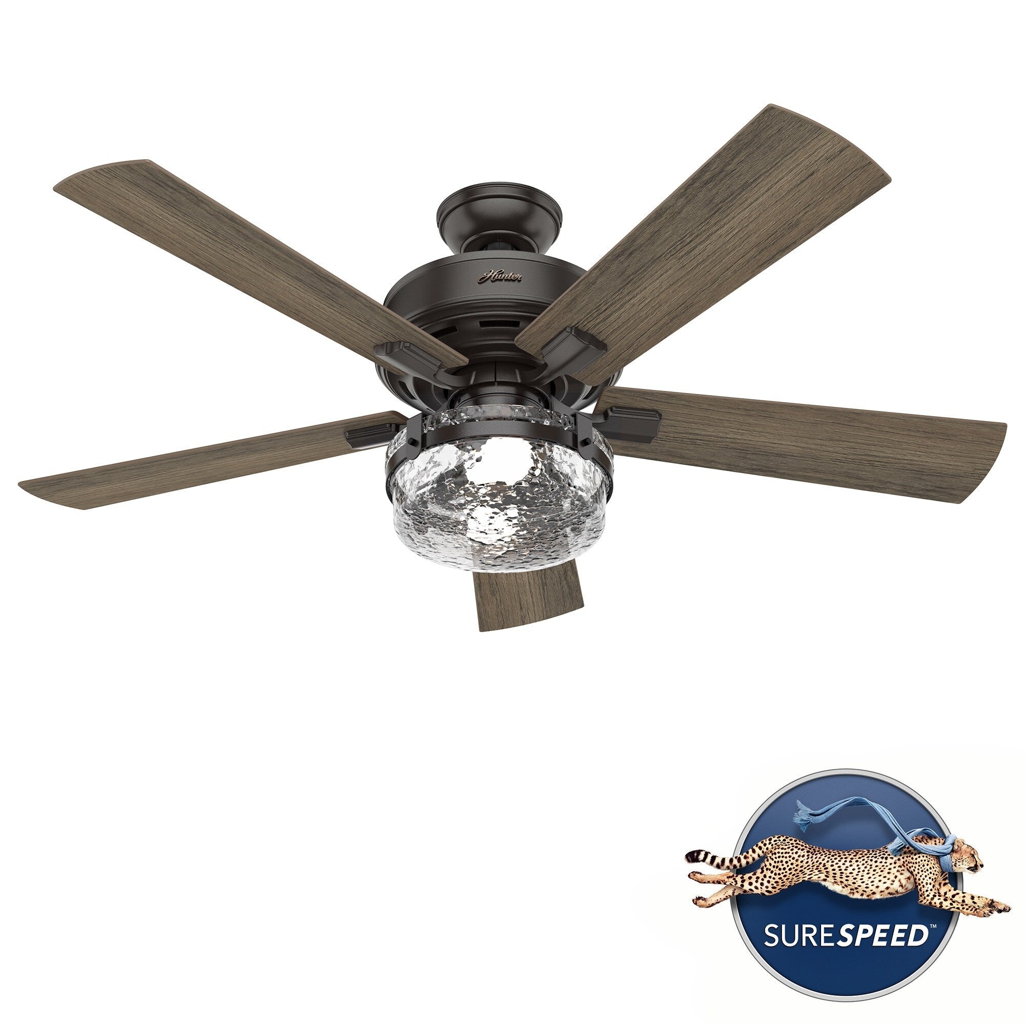 Hunter 52 Canyon Ridge Indoor / Outdoor Ceiling Fan LED Light, Handheld Remote - Farmhouse, Rustic, Industrial