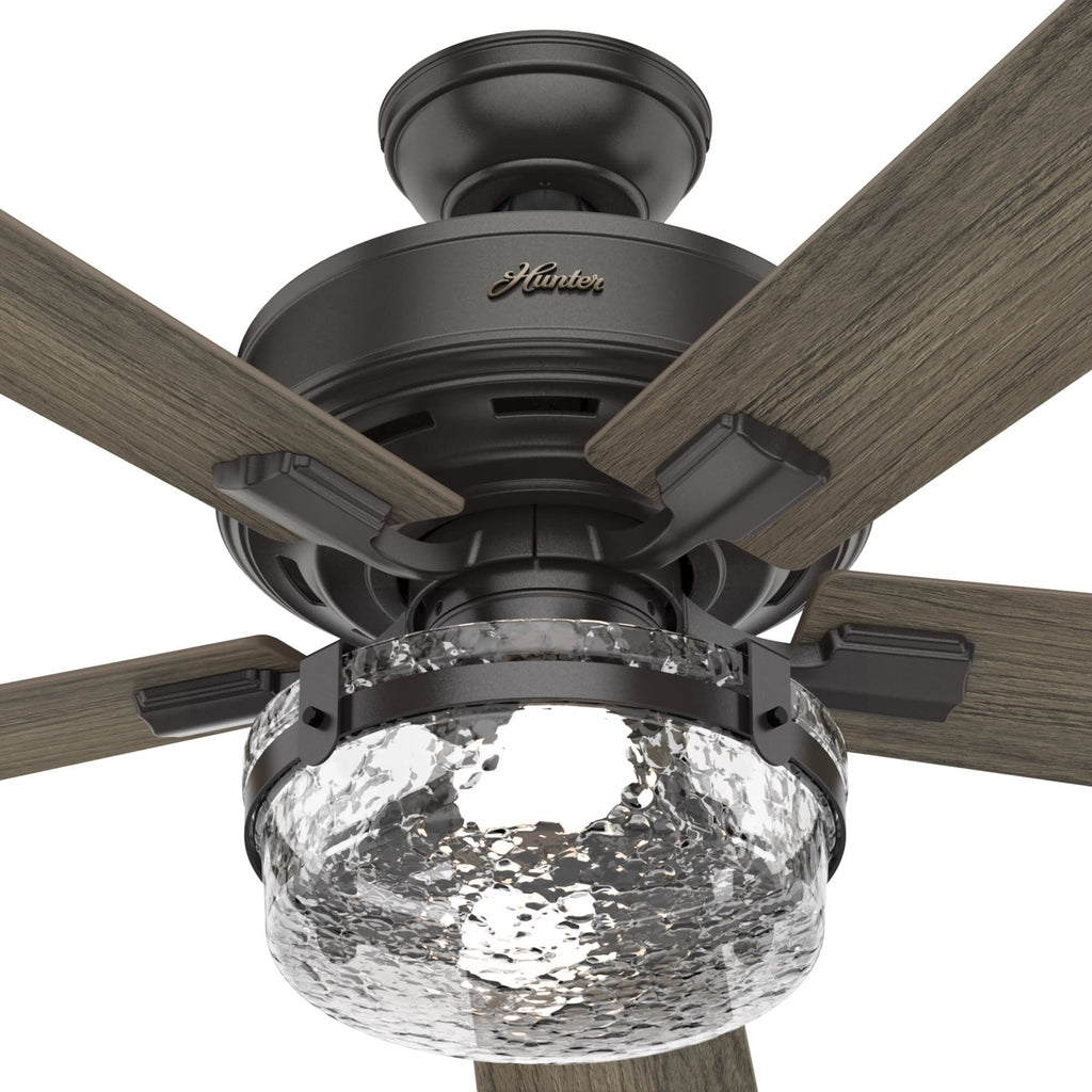 Hunter 52 Canyon Ridge Indoor / Outdoor Ceiling Fan LED Light, Handheld Remote - Farmhouse, Rustic, Industrial