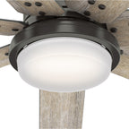 Hunter WiFi Whittington Ceiling Fan with LED Light, Handheld Remote - Windmill - Industrial, Farmhouse, Rustic - SMART FAN!