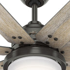 Hunter WiFi Whittington Ceiling Fan with LED Light, Handheld Remote - Windmill - Industrial, Farmhouse, Rustic - SMART FAN!
