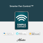 Hunter WiFi Whittington Ceiling Fan with LED Light, Handheld Remote - Windmill - Industrial, Farmhouse, Rustic - SMART FAN!