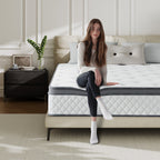SweDrea 12 in. Medium Hybrid Memory Foam Mattress with CertiPUR-US and Oeko-TEX , Featuring Bamboo Charcoal Absorption.