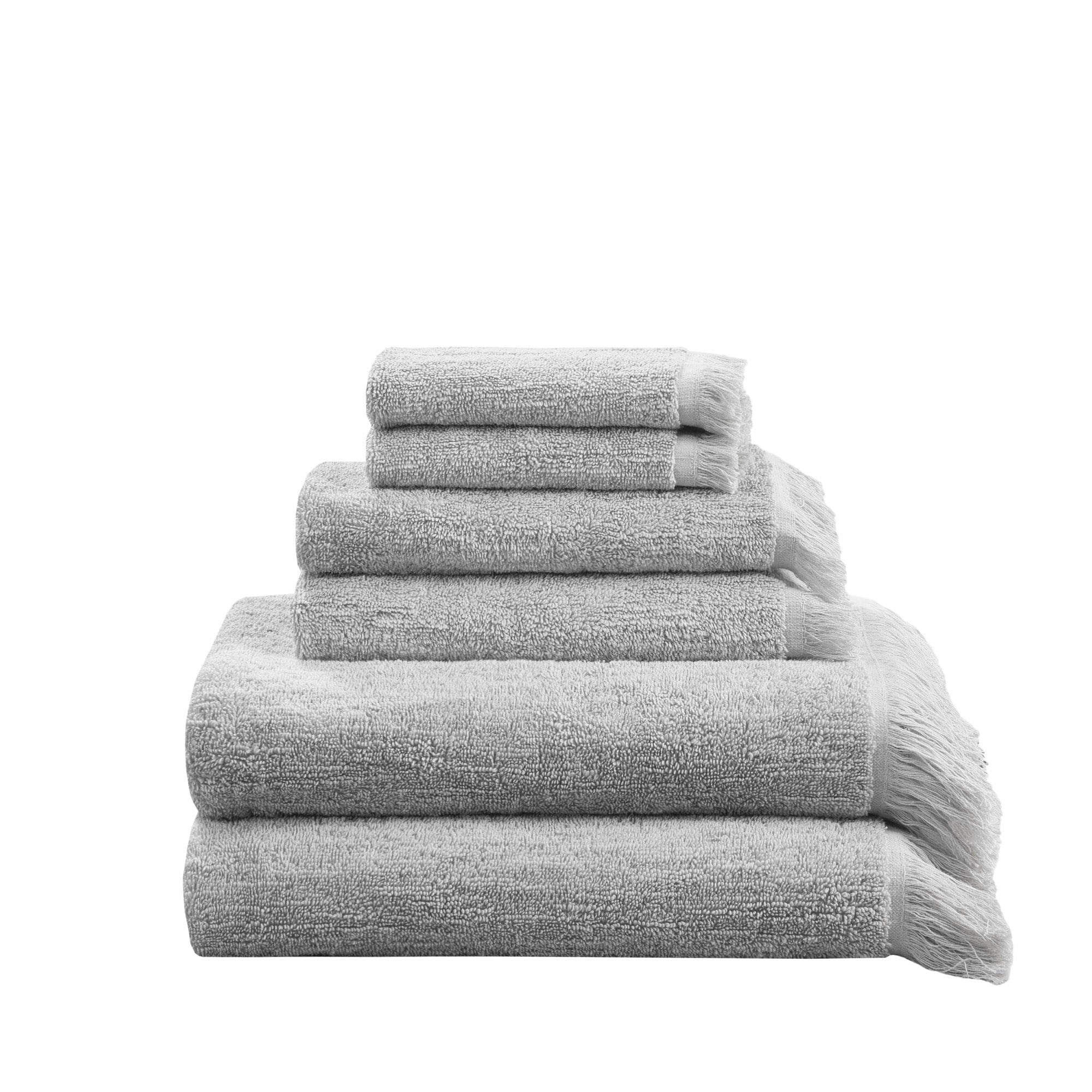 INK+IVY Atlas Cotton Dobby Slub 6 Piece Towel Set