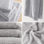 INK+IVY Atlas Cotton Dobby Slub 6 Piece Towel Set