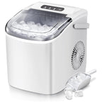 Ice Makers Countertop, Portable Ice Maker Machine with Handle, Self-Cleaning Ice Maker, for Home/Office/Kitchen