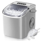 Ice Makers Countertop, Portable Ice Maker Machine with Handle, Self-Cleaning Ice Maker, for Home/Office/Kitchen