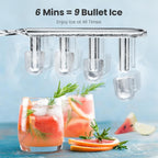 Ice Makers Countertop, Portable Ice Maker Machine with Handle, Self-Cleaning Ice Maker, for Home/Office/Kitchen