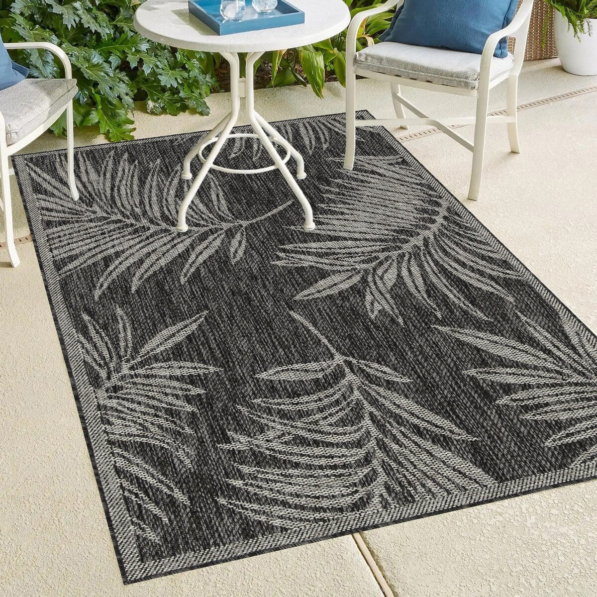 Indoor/Outdoor Area Rug/ Runner/ Doormat -Machine Washable, Weather and UV Resistant-Waterproof-Liana
