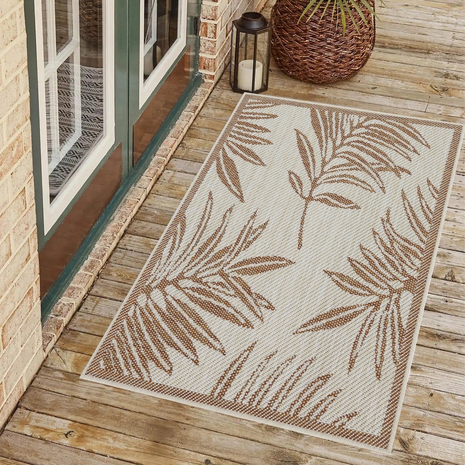 Indoor/Outdoor Area Rug/ Runner/ Doormat -Machine Washable, Weather and UV Resistant-Waterproof-Liana