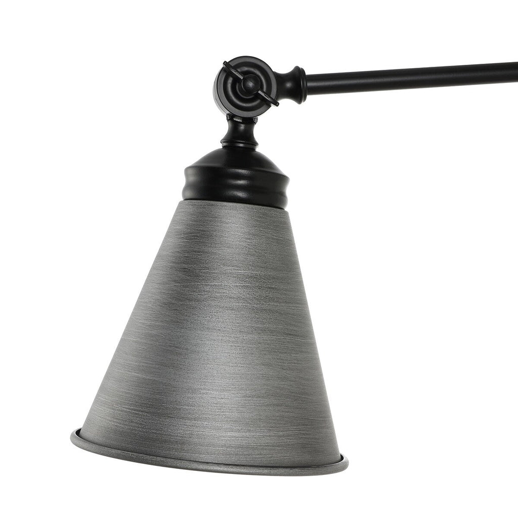 WINGBO Industrial Swing Arm Wall Sconce with Metal Shade,2-Pack...