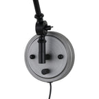 WINGBO Industrial Swing Arm Wall Sconce with Metal Shade,2-Pack...