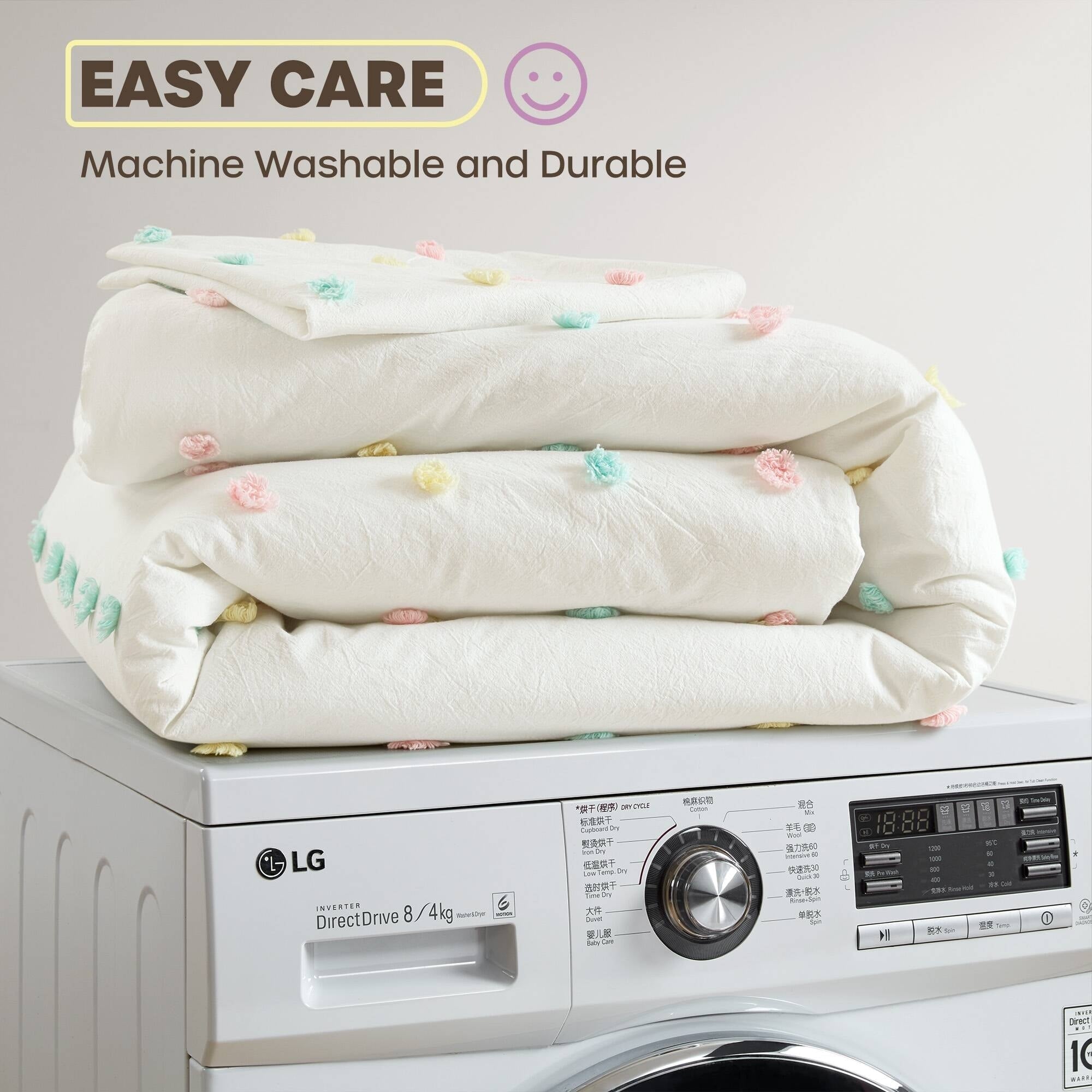 Intelligent Design Kids Ensley Pom Pom Cotton Jacquard Quilt Set with Throw Pillows