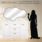 Irregular Wall Mirror Decorative Asymmetrical Wall Mirror