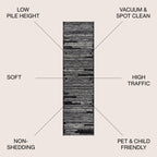 JONATHAN Y Aksil Modern Berber Stripe Area Rug