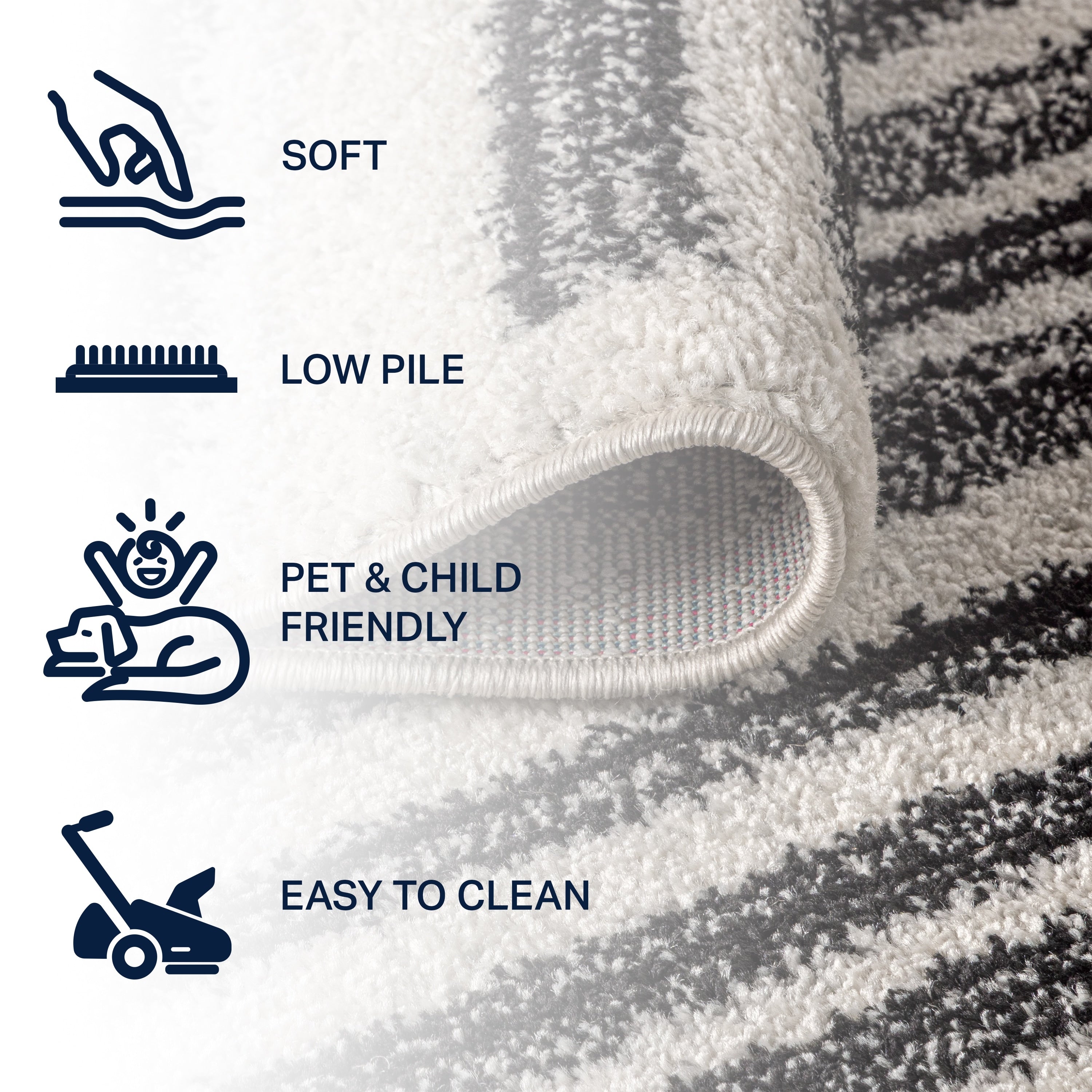 JONATHAN Y Aksil Modern Berber Stripe Area Rug