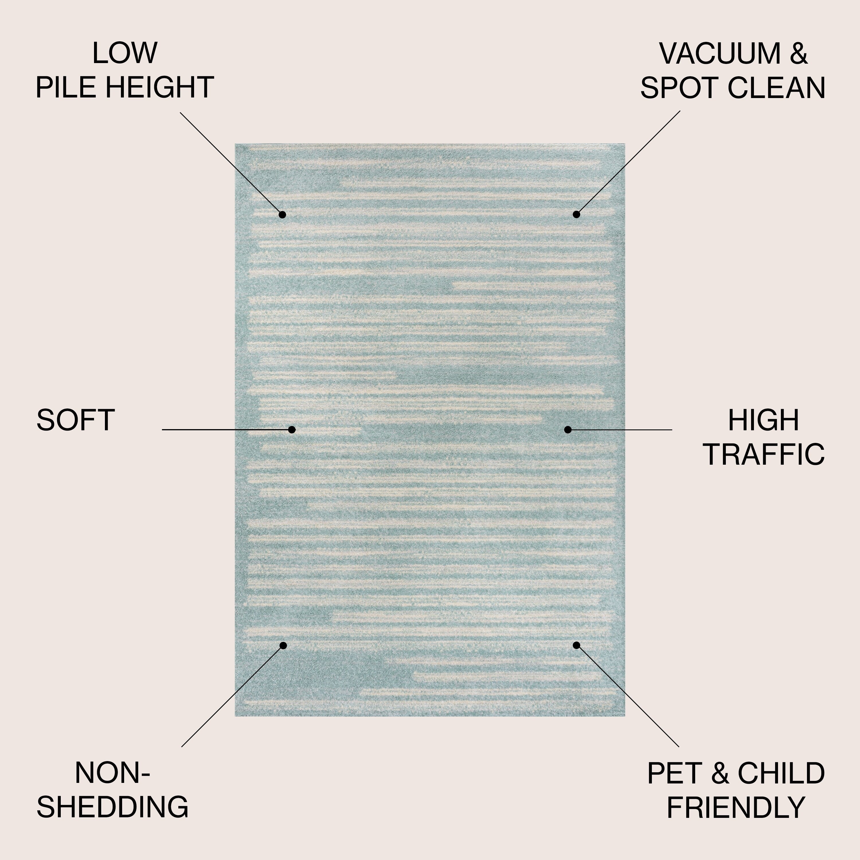 JONATHAN Y Aksil Modern Berber Stripe Area Rug