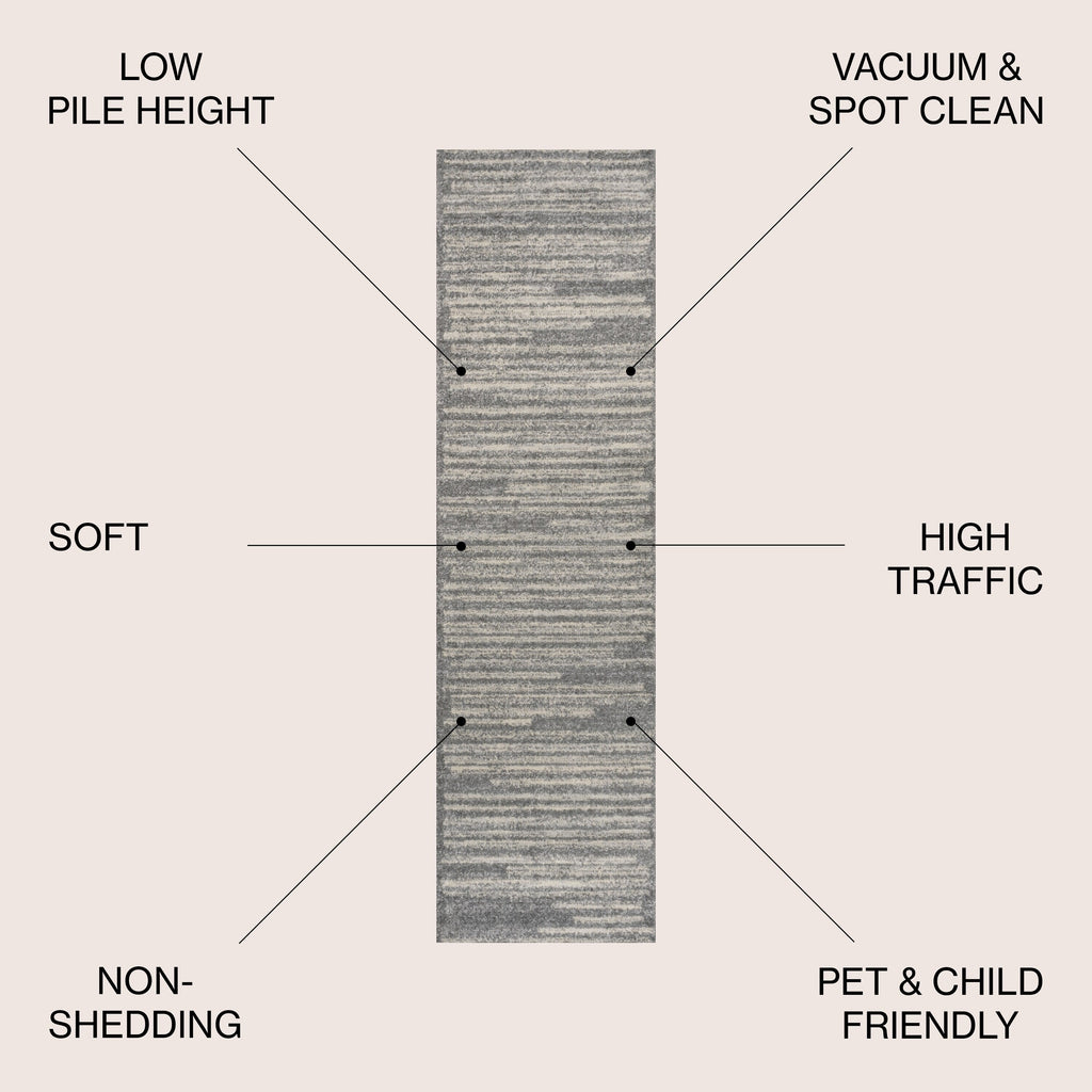 JONATHAN Y Aksil Modern Berber Stripe Area Rug