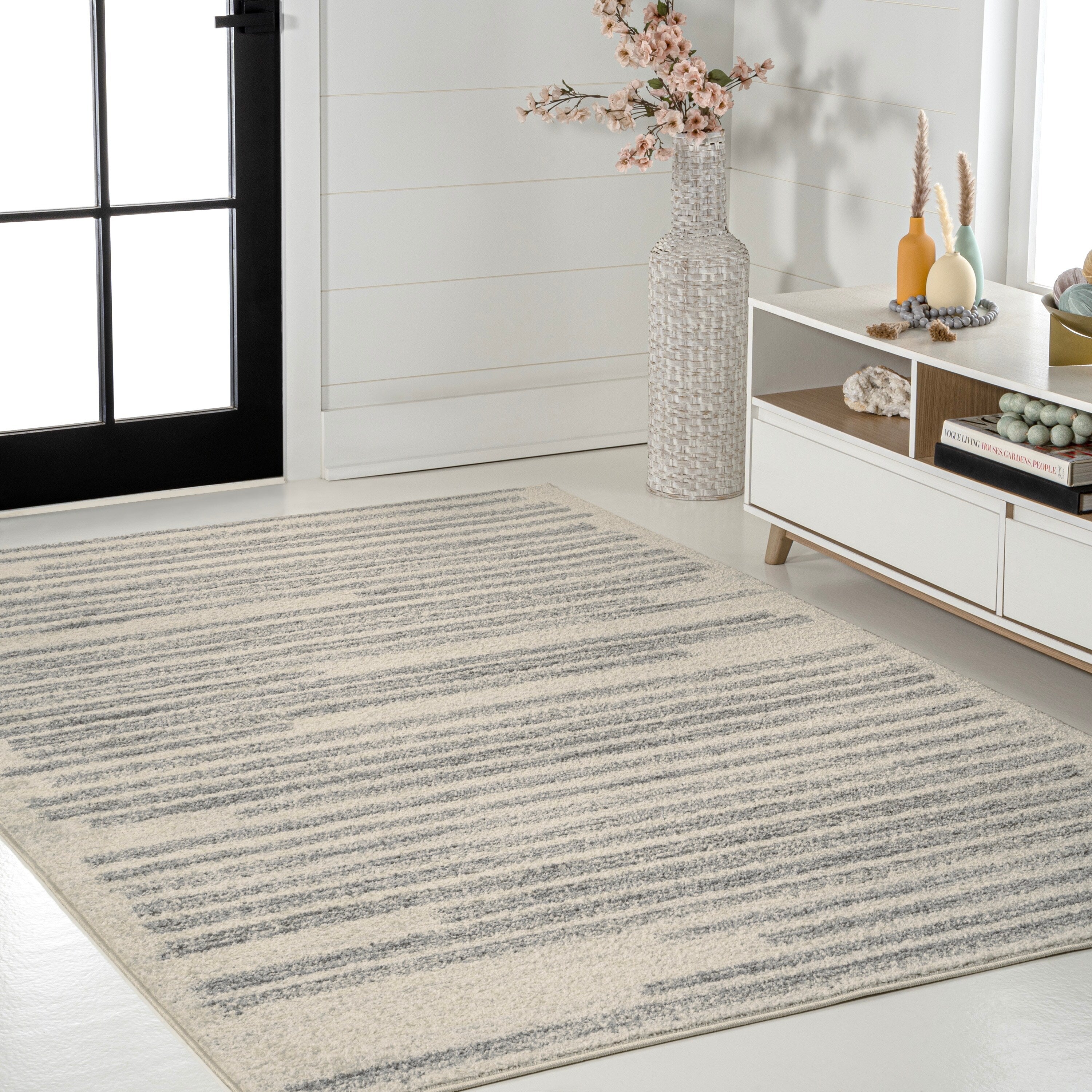JONATHAN Y Aksil Modern Berber Stripe Area Rug