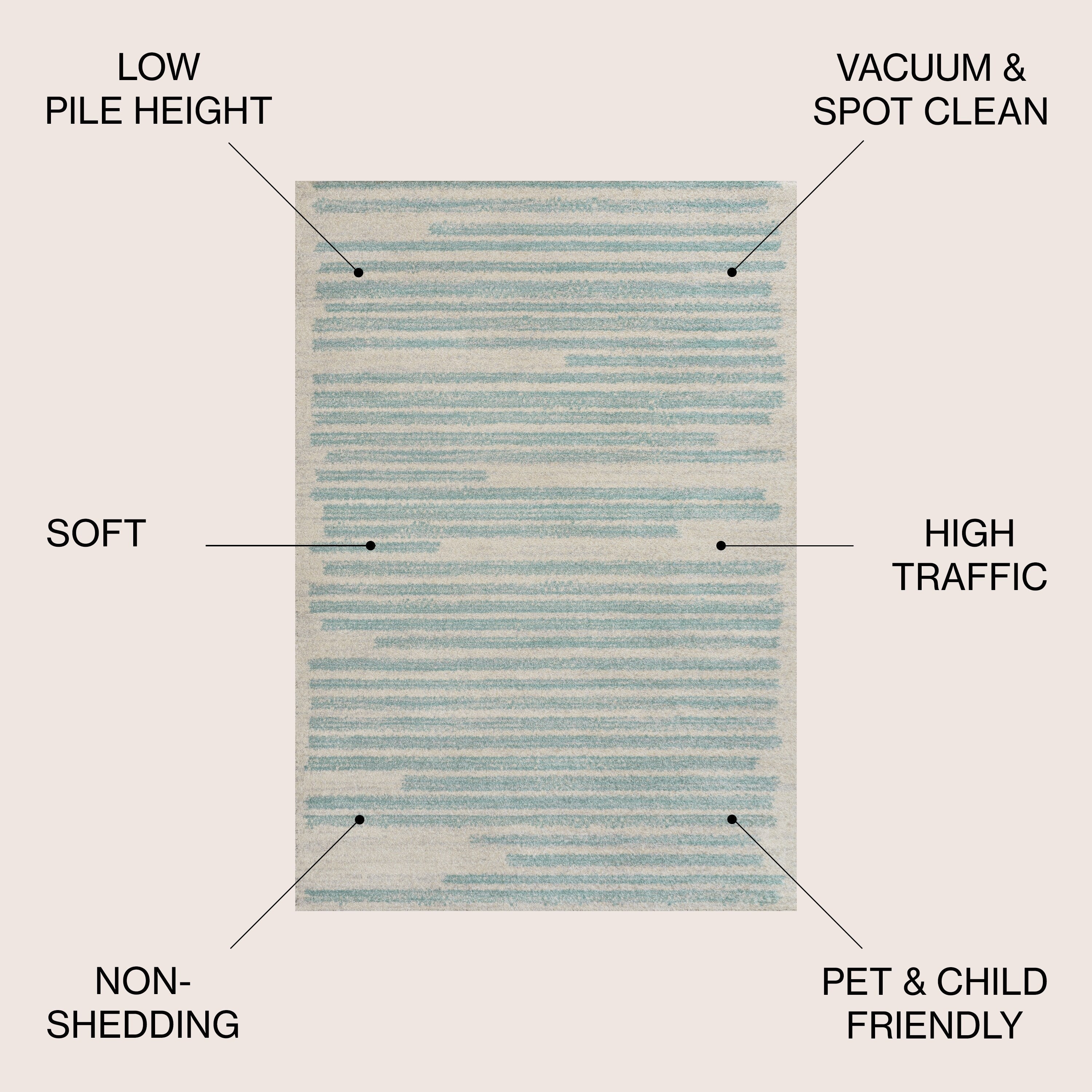 JONATHAN Y Aksil Modern Berber Stripe Area Rug