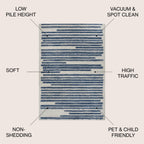 JONATHAN Y Aksil Modern Berber Stripe Area Rug