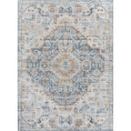 JONATHAN Y Brandy Bohemian Medallion Low-Pile Machine-Washable Cream/Terra Area Rug
