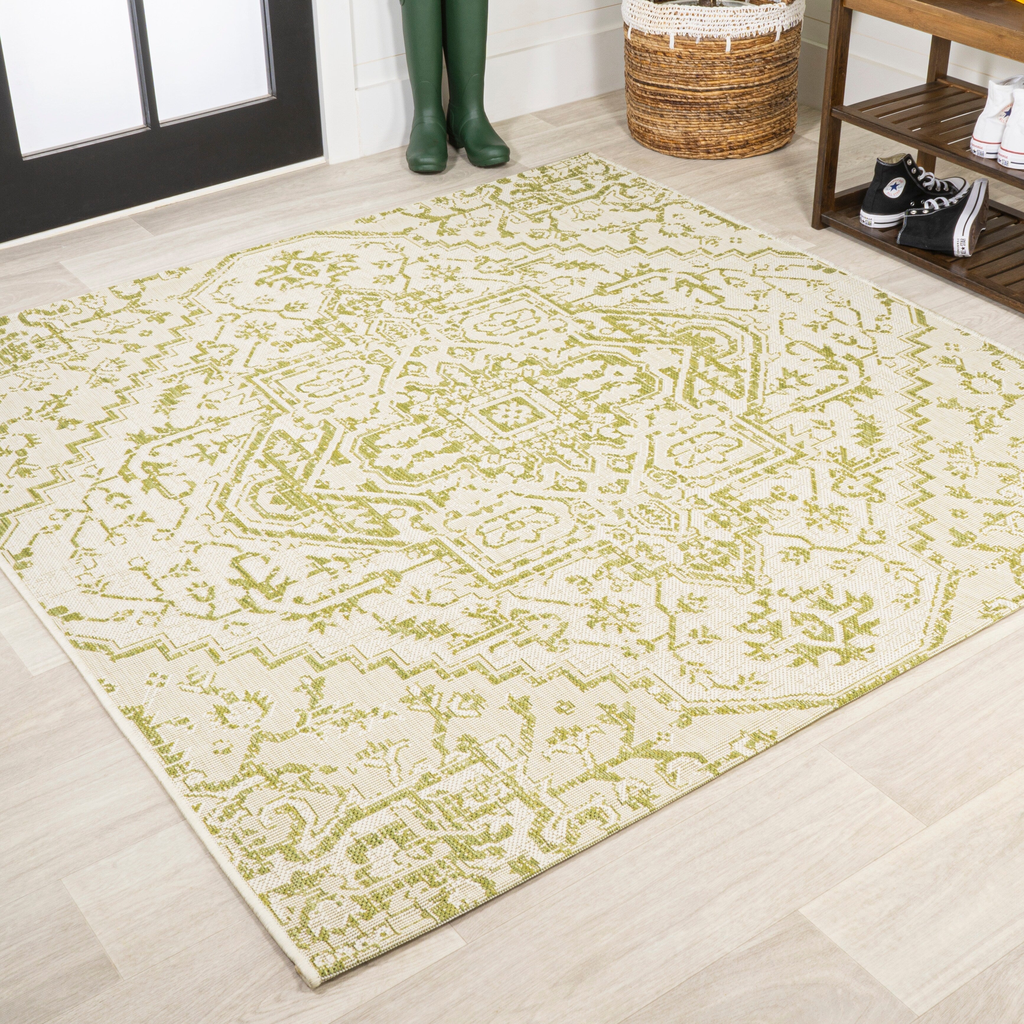 JONATHAN Y Charleston Medallion Indoor/Outdoor Area Rug