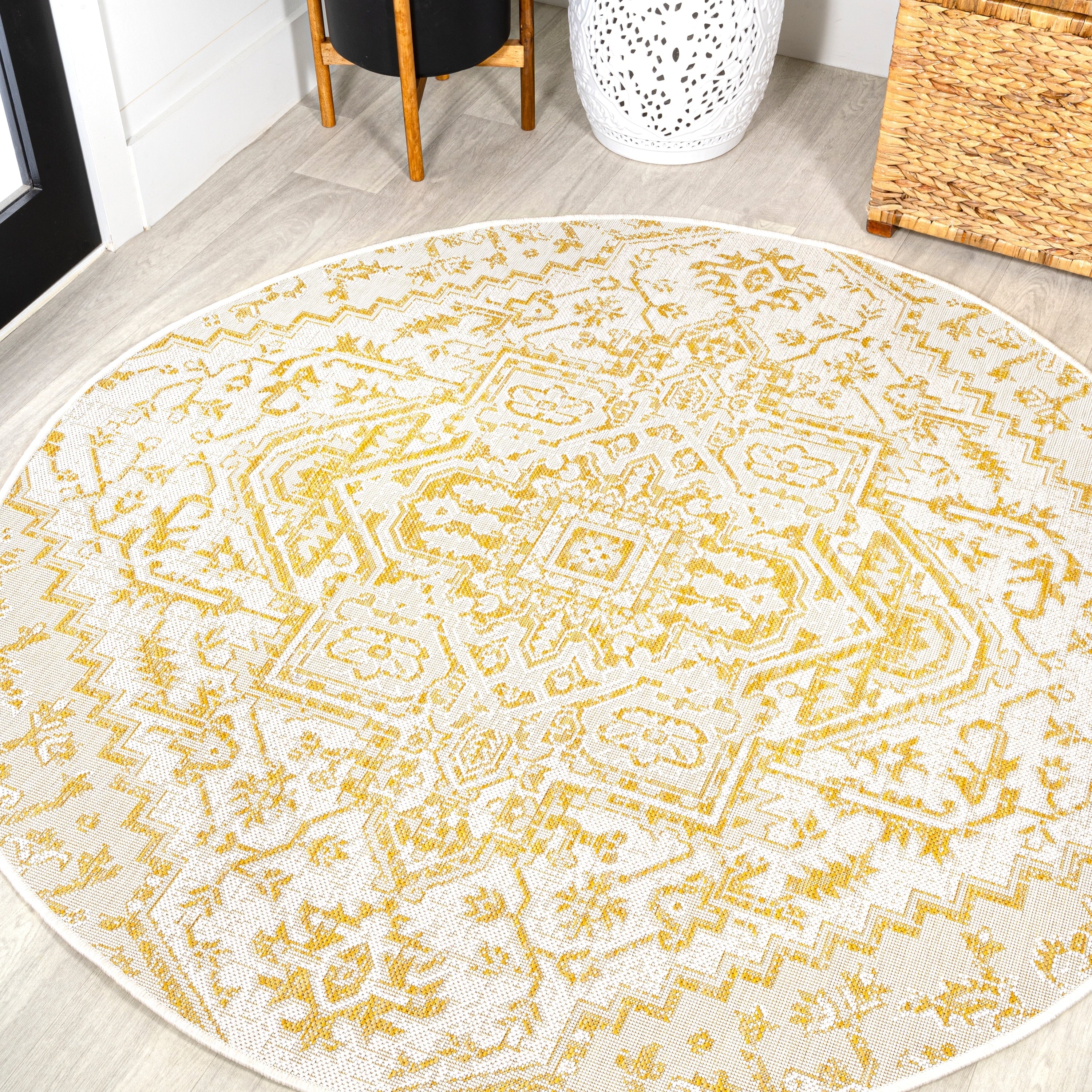 JONATHAN Y Charleston Medallion Indoor/Outdoor Area Rug